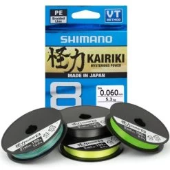 Shimano Line Kairiki 8 3000 M 0,35 Mm 39,5 Kg Stahlgrau