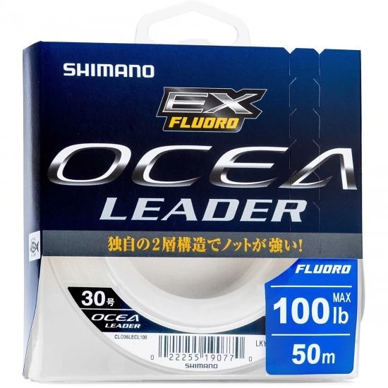 Shimano Ocea Leader EX Fluoro 50m 80lb 1 Shimano Ocea Leader EX Fluoro 50m 80lb
