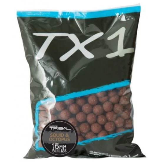 Shimano Tribal TX1 Squid And Octopus Boilies 15mm 5kg 1 Shimano Tribal TX1 Squid And Octopus Boilies 15mm 5kg