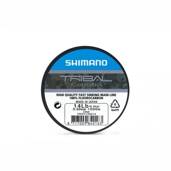 Shimano Tribal Carp Fluorocarbon 1000m Clear 0.35mm 1 Shimano Tribal Carp Fluorocarbon 1000m Clear 0.35mm